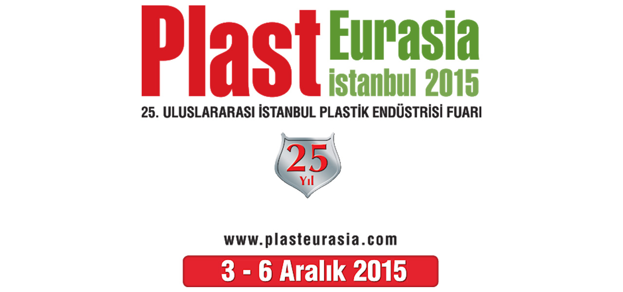 Plast Eurasia İstanbul 2015 fuarının duyuru görseli